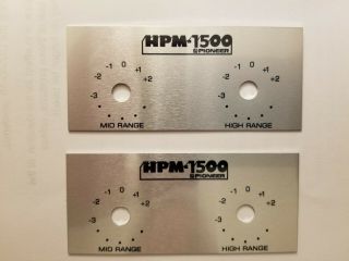 Pioneer Hpm - 1500 Attenuator Frequency Control Pots Dial Decal / Pair