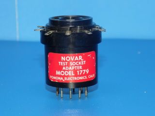 Pomana Novar Tube Test Socket Adapter Model 1779 - 9 Pin Socket
