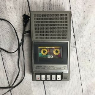 Vtg Emerson Crc97 Portable Cassette Recorder Player W/ Power Cord Great