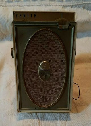 Vintage Zenith Pocket Radio - Royal 500 Deluxe 8 Transistors