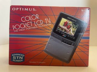 Vintage Optimus 2.  2  Color Pocket Lcd Tv Cat.  No.  16 - 175 Portable Television