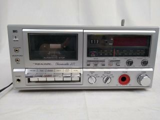 Realistic Chronosette 237 Cassette Player Clock Radio Am/fm Alarm Model 12 - 1543