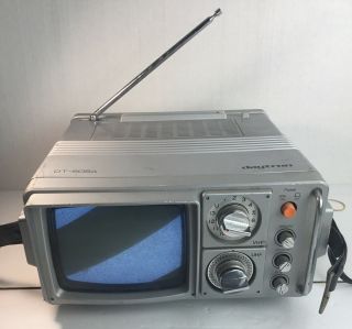 Daytron Dt - 505a Vintage Portable Tv Vhf Uhf