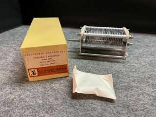 Vintage E.  F.  Johnson Co Variable Capacitor 154 - 3 - Nos