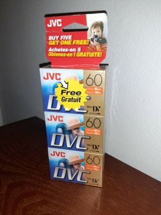 Jvc Dvc Mini Dv Cassettes D - Vm60me 6 - Pack