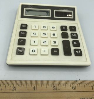 Vintage 1980s Sears Solar Powered Calculator (model 329.  58940)