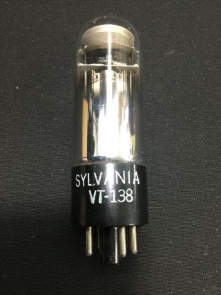 Sylvania 1629 Vt - 138 Magic Eye Tuning Vacuum Tube Bright Green Test 10.  2048