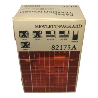 Hewlett Packard 82175a Black Print Thermal Paper 6 Roll Box 2.  25 " X 80ft Nos