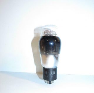 Ken - Rad 6b4g Black Glass Amplifier Tube.  Wwii Production.  Tv - 7 Tests Strong.