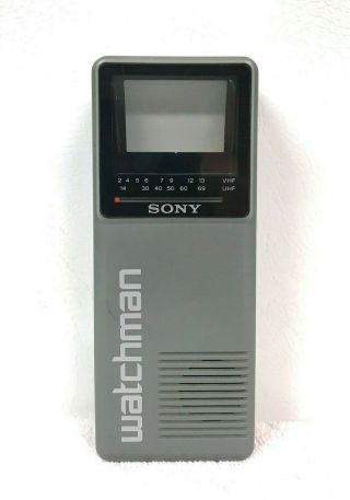 1986 Sony Fd - 10a Watchman Portable Television