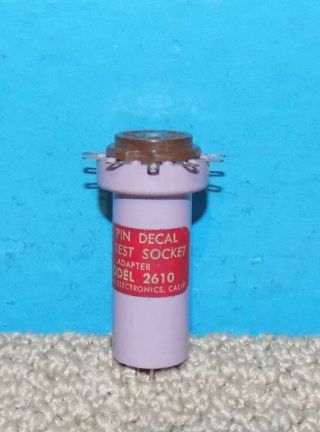 Pomona 10 Pin Decal Tall Test Socket Adapter Model 2610
