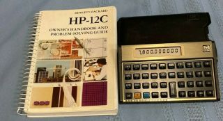 Hewlett Packard Hp - 12c Programmable Financial Calculator Inst Book Case