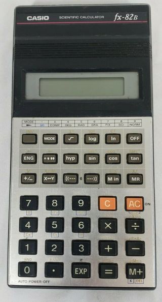 Vintage Casio Fx - 82b Scientific Calculator
