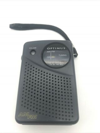 Vintage Radio Shack Optimus Am/fm Portable Pocket Radio 12 - 794