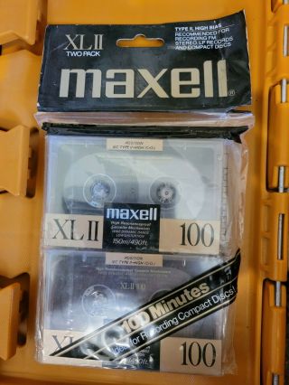 Maxell Xlii High Bias Set 2 Cassette Tapes 100 Minutes
