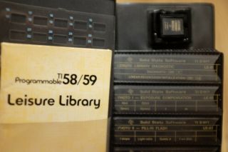 Ti 58/59 Leisure Library Software Pack - Retro Vintage Calculator Computing