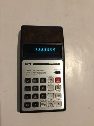 Vintage Apf Model Mark - 30 Electronic Calculator