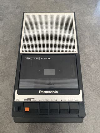 Panasonic Rq - 2734 Slim Line Portable Cassette Tape Recorder Player