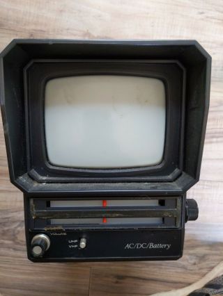Panasonic Vintage Portable Tv Model Tr - 5040p Uhf - Vhf Made In 1981 Japan