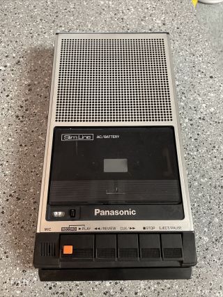 Vtg.  Panasonic Slim - Line Portable Cassette Tape Recorder Player