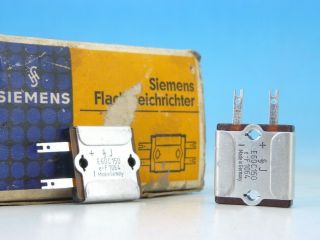 2x E60c150 60v 150ma Siemens Selenium Flat Rectifier Flachgleichrichter V