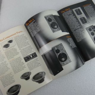 Yamaha NS - 4,  NS - 6,  NS - 8 Natural Sound Speaker System Brochure 6 pages - 2