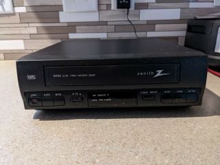 Zenith Vcp353 Vcr Ac/dc Video Cassette Player No Remote Or Power Supply