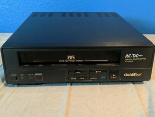 Goldstar Ac/dc Vhs Video Cassette Player Vcp 4200m Complete 12 Volt
