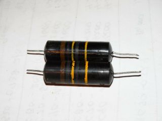 2 - Sprague Bumble Bee Capacitor Pulls.  1 400v Vintage
