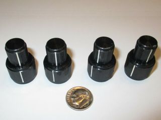 Alco Solid Aluminum Knobs For 1/4 " & 1/8 " Dual Concentric Shafts.  Refurb