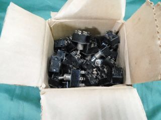 Vintage Nos Radio / Speaker Toggle Switches @ 2.  5 Lbs Nos Electrical Components