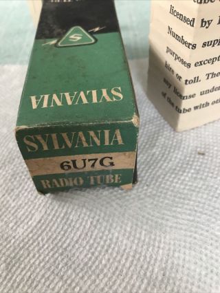 Sylvania Vacuum Tube Type 6u7g
