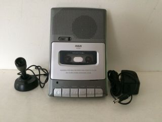 Rca Audio Cassette Recorder/player Rp3503 Qw/ Mic & Power Supply Exc.  Cond.