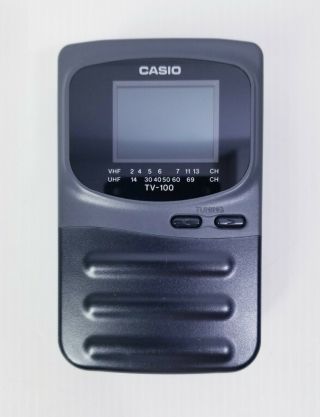 Vintage Casio Mini Tv Tv - 100b Battery Operated