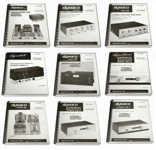Dynaco Vacuum Tube Amp Amplifier Pre Amp Service Guide Manuals Custom Pdf Cd