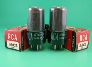 1 Pair Rca 6ac5gt Electron Tubes Vintage Audio Radio Tv Repair
