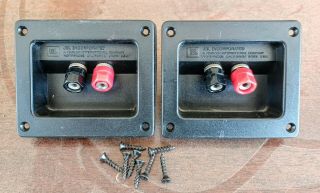 Vintage Pair Jbl " L20 " Speaker Terminals W/ Screws.  Look