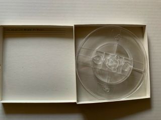 7 " X 1/4 " Clear Plastic Tape Reel.  Large (4 ") Hub In A Box
