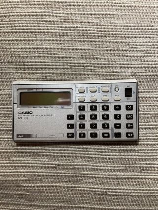 Vintage Casio Ml - 81 Musical Calculator From The 80s Not