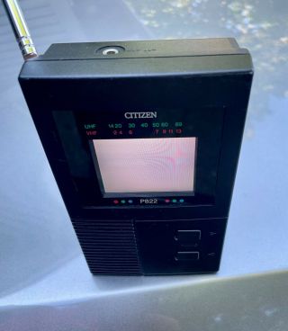 Vintage Citizen Portable Color Lcd - Tv P822 - 2a - Classic - Great