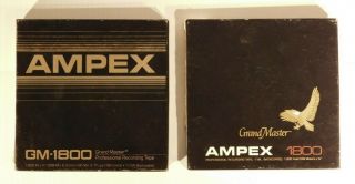 Ampex Gm - 1800 Grand Master Reel To Reel 7 " Tape 1800ft 1/4 " Pre - Recorded