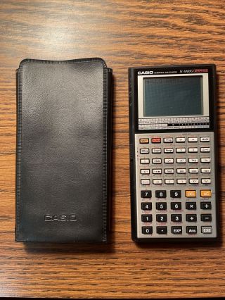 Casio Fx - 7000g Scientific Calculator Graphics Vintage With Case