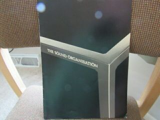 The Sound Organisation Literature/brochure.  Stands Etc - England