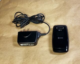 Vintage Lg Ce110 Flip Phone At&t Cellphone Complete W/battery & Charger