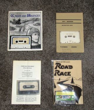 Texas Instruments Ti 99/4a Cassette Games Walls Bridges Road Race