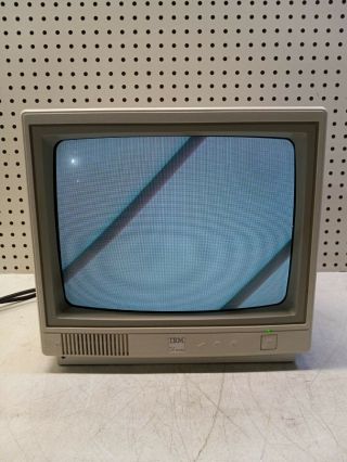 Ibm 4863 Pc Jr.  Color Display Monitor Turns On Vintage Computer
