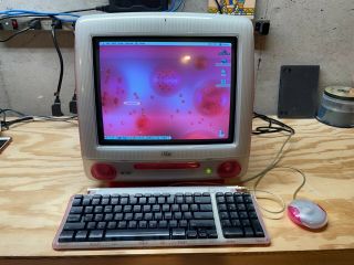 Strawberry Apple iMac G3 400 Mhz DV M7493LL/A / 384 MB / 160 GB HDD / Airport 4