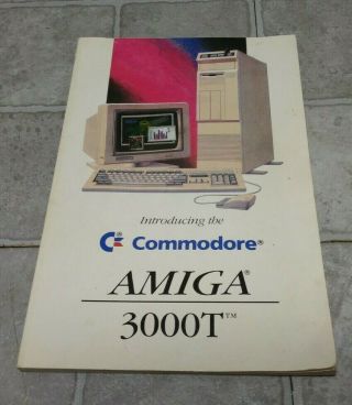 Introducing To The Commodore Amiga 3000t Computer Guide Book