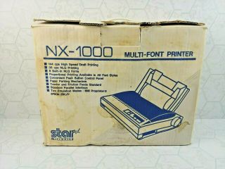Vintage Star Nx - 1000 Multi Font Printer Distressed Box Dot Matrix