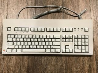 Vintage Apple Extended Keyboard M0115 Orange Alps W/ Adb Cable